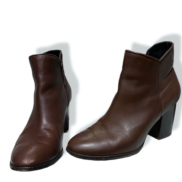 Thursday Boot Company Uptown Heeled Ankle Bootie Brown Size 9.5 - Picture 4 of 10